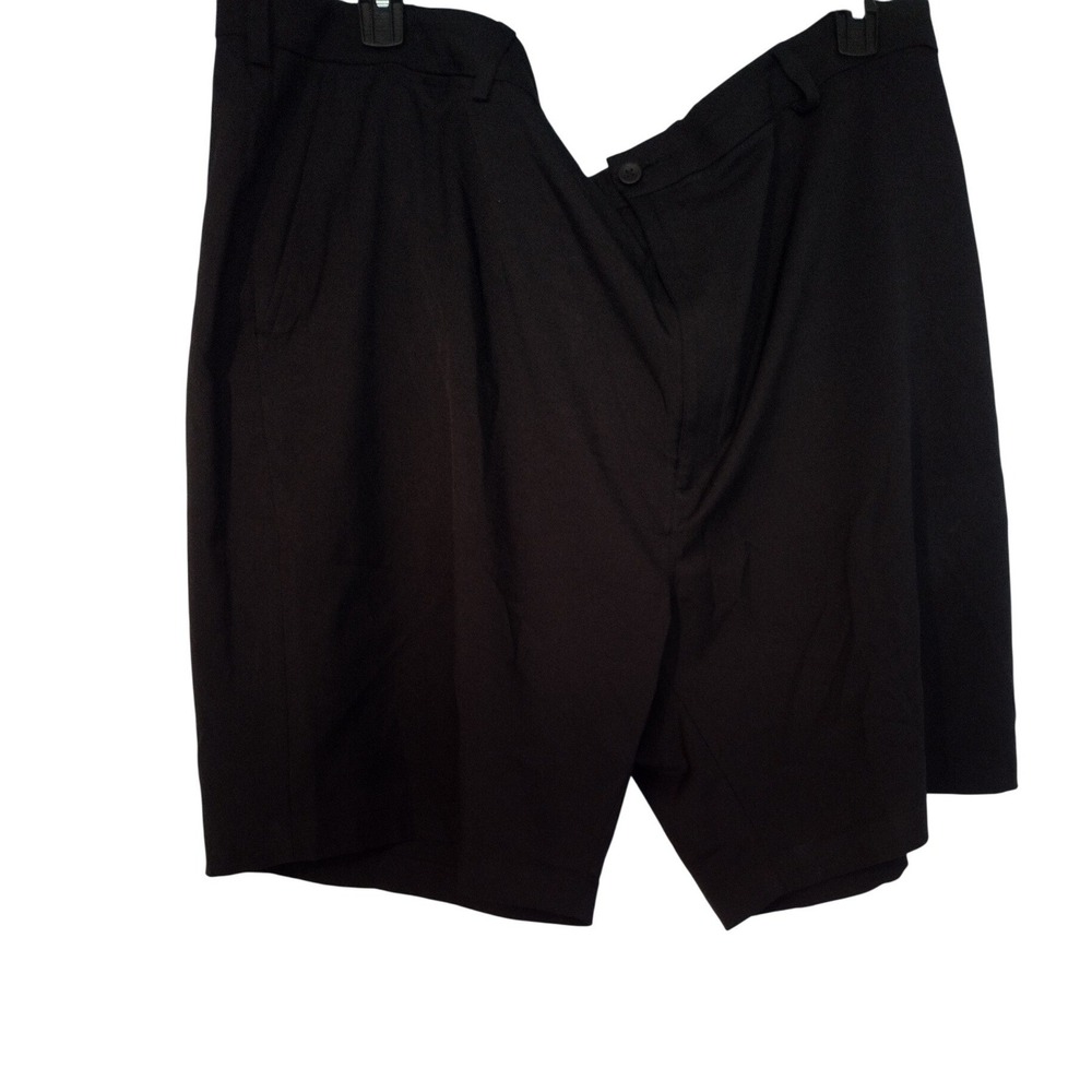 Roundtree & Yorke Men's Performance Chino Golf Shorts – Size 48B, Black